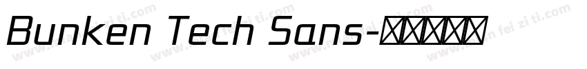 Bunken Tech Sans字体转换